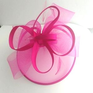 Bellissima Millinery Collection Net Hairslide Fuschia One Size